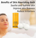 Natural Bath Bombs Luxurious Bath Foam Gift for Dry Skin Hydration Moisturizing Turmeric Arnica Orange Essential Oil Infused for a Blissful Experience