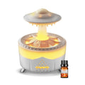 UFO Raindrop Humidifier Oil Diffuser - White - House Scent Essential Oil Desk Humidifier for Aromatherapy - Mushroom Desk Lamp Diffuser with