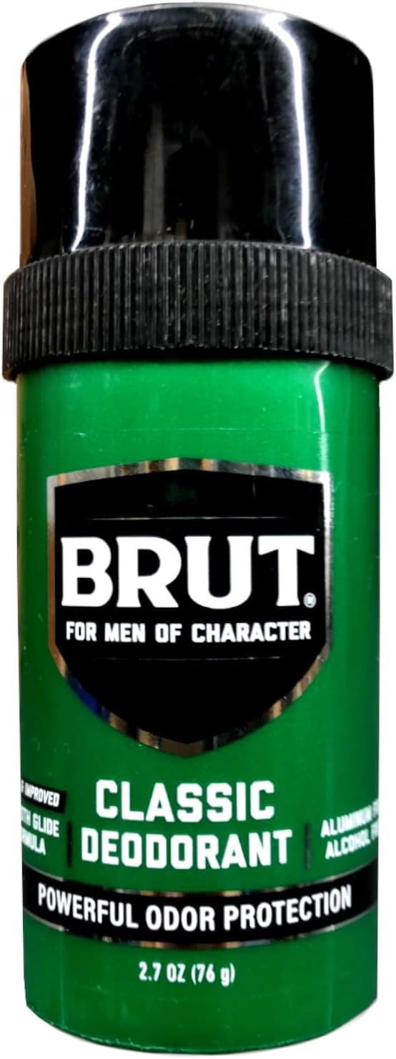 Brut Classic round Deodorant Stick, 2.5 Ounces (2 Pack)