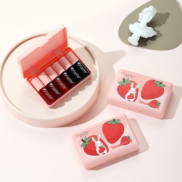 Eakroo 6 Colors Lip Tint Stain Mini Liquid Lipstick, Lip Gloss for Women, Lip Oil Stain, Lip Stain Long Lasting Waterproof, Lip Makeup, Korean