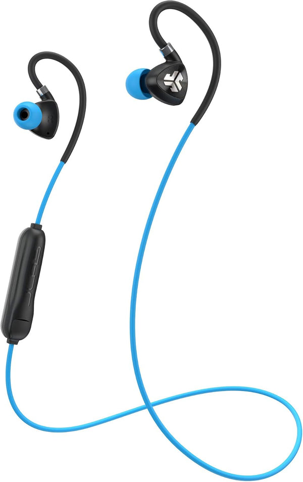 Jlab Fit 2.0 Bluetooth Enabled Wireless Sports Earbuds, Bluetooth 4.1, 10Mm Titanium Drivers, 6 Hour Battery Life, IP55 Sweatproof, Flexible