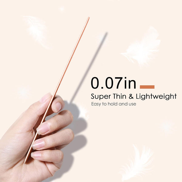 Canvalite Nail File Large Emery Boards for Nails,180 Grit Nail Files for Natural Nails, Thin Emory Nail File Pack Manicure Tool for Home Use 12PCS