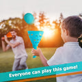 punkdog Pop and Catch Ball Game with 24 Balls and 4 Catch Launcher Baskets - Outdoor Indoor Game Activities, Christmas Beach Sport Summer Beach