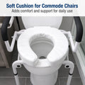 DMI Raised Toilet Seat Cushion Seat Cushion and Seat Cover to Add Extra Padding to the Toilet Seat While Relieving Pressure, Tear Resistant, FSA &