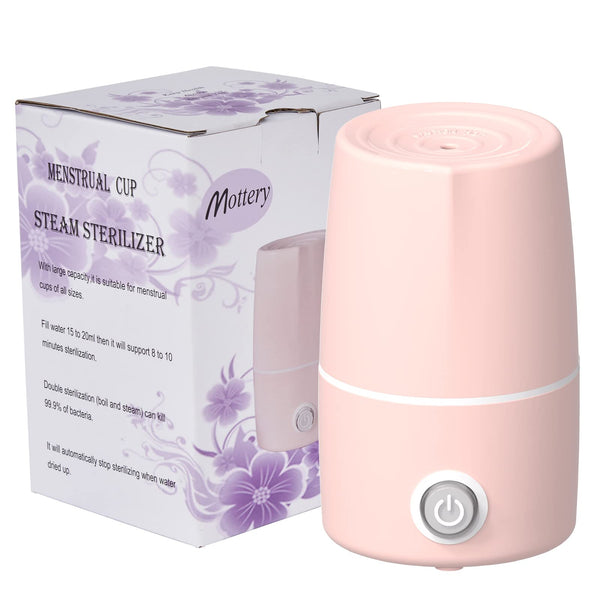 Menstrual Cup Sterilizer Period Cup Steamer Cleaner Machine High Temperature Wash Your Cup 99.9% Dirty 8 Minutes - Feminine Hygiene - Leak-Free