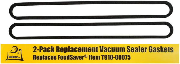 Upper and Lower Gasket Replacements for Foodsaver (2 Foam Gaskets) - Fits V2200, V2400, V2800, V3000, V3200 Series Vacuum Sealers (Replaces Food