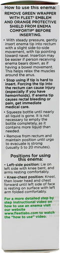 Fleet Bisacodyl Enema, Ready to Use - 1.25 Oz (Pack of 5)