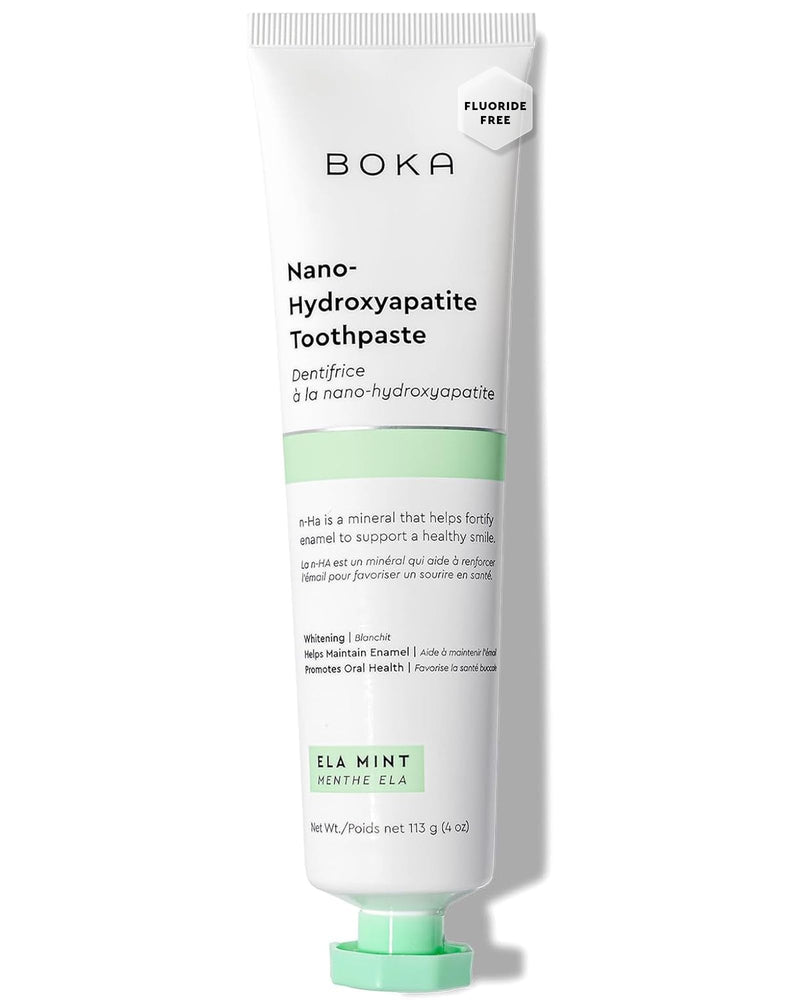 Boka Fluoride Free Toothpaste Nano Hydroxyapatite, Helps Remineralize, Appropriate for Sensitive Teeth, Whitening - for Adult, Kids Oral Care -