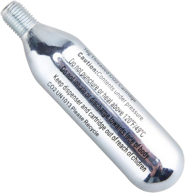 CXWXC 16G / 25G Threaded CO2 Cartridges or CO2 Inflator for Bike Tires - Cartridge for CO2 Inflator with Threaded Connection, CO2 Pump for Road