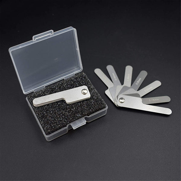 1Pc Silver Dental Orthodontic Interproximal Enamel Reduction Stainless Steel for Ipr Gauge Ruler 0.1-0.5 Mm, Metric and Imperial Measuring Tool,