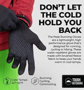 Tough Outdoors Running Gloves - Touch Screen Ski Glove Liners - Men'S Winter Gloves - Glove Liners for Cold Weather