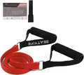 Exercise Bands with Handles, Resistance Bands with Handles, Ideal for Physical Therapy, Strength Training, Muscle Toning - Door Anchor and Starter