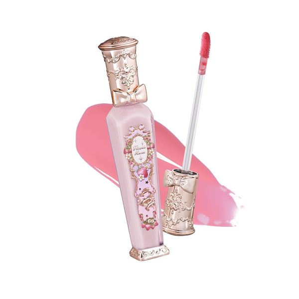 Flower Knows Violet Strawberry Rococo Glowy Lip Gloss-Moisturizing Tinted Lip Oil-Hydrating Lip Makeup for Girls&Women-Vegan & Cruelty-Free-0.12