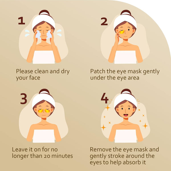 Under Eye Patches (30 Pairs), 24K Gold under Eye Mask for Puffy Eyes, Dark Circles,Bags and Wrinkles with Collagen,Relieves Pressure and Reduces