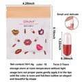 Evpct 18Pcs Capsule Pills Lipstick Mini Matte Lipstick Set for Women Long Lasting Labiales Mate 24 Horas Originales Deep Red 24 Hour Waterproof
