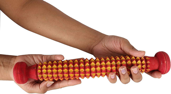 Acupressure Wooden Foot Roller Magnetic Stress Mat Combo Kit (Set of 9)