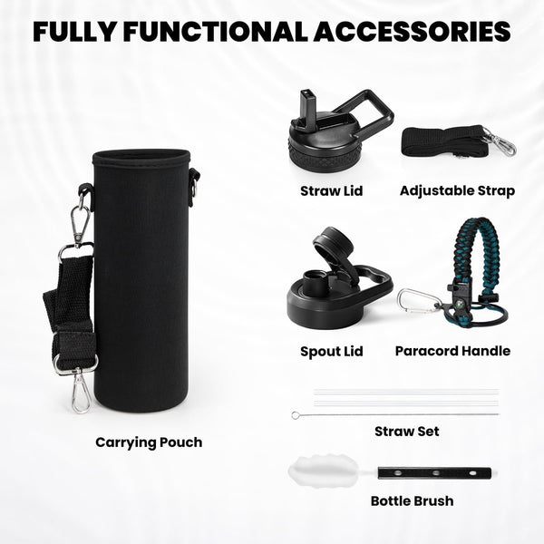Insulated Water Bottle 20 Oz, Triple Wall Vacuum Stainless Steel (Cold for 48 Hrs), Leak Proof & Non-Bpa, Kids Water Bottle Jug for School with