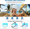4 Pack Blue Light Blocking Glasses for Men Women,Rectangular Frame Computer Glasses with Spring Hinge,Anti Eyestrain/Uv Ray Eyeglasses