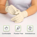 Fifthpulse Medical Examination Latex Gloves - Extra Thick 4.5 Mil, Natural Color, Powder Free Disposable Gloves