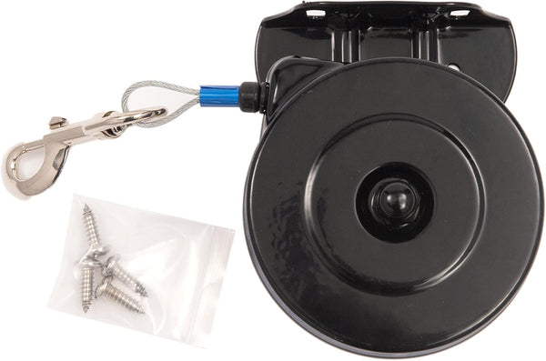 Lixit Bracket Mount and Stake Retractable Leash Tie Outs for Dogs (Bracket, Medium)