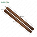 Healthandyoga™ Stretchnheal Collapsible Multi-Use Wooden Yoga Stick - Regular and XL - Portable Posture Corrector Pole, Stretch Mobility Stick, Physical Workout Exercise Dowel