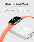 Portable Charger for Iphone & Apple Watch, 10000Mah Power Bank with Built-In Cable, 20W Fast Charging Battery Pack Compatible with Iphone