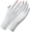 Ultra Thin Full Finger UV Protection Driving Gloves for Women, Ice Silk UV Summer Gloves