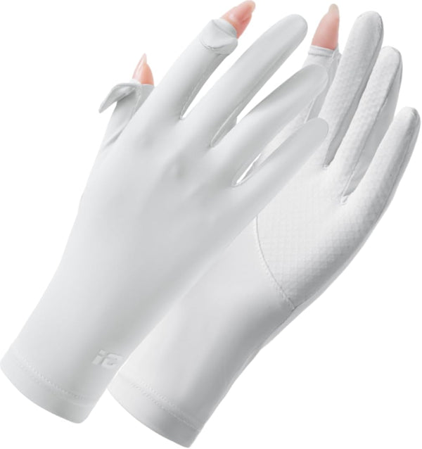 Ultra Thin Full Finger UV Protection Driving Gloves for Women, Ice Silk UV Summer Gloves