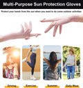 Ultra Thin Full Finger UV Protection Driving Gloves for Women, Ice Silk UV Summer Gloves