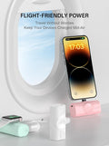 Travel Essentials 2PACK Portable Charger for Iphone 14 Charging Battery 4500Mah Mini Power Bank Compatible with Apple Watch