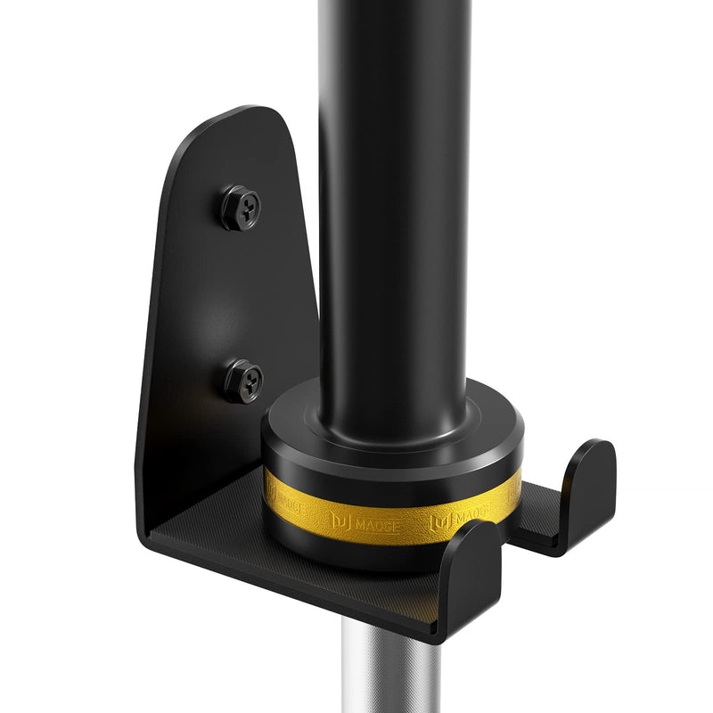 Olympic Barbell Hanger,Garage Gym Bar Wall Rack,Vertical Barbell Mount Rack,Black Powder Coated,Space Saving Commercial or Home Gym