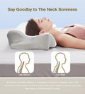 Cervical Neck Pillow for Neck and Shoulder Pain, Memory Foam Pillows for Side Sleeper, Ergonomic Pillow,Contour Orthopedic Bed Pillows for Back