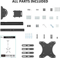 WALI TV Ceiling Mount Adjustable Bracket Fits Most LED, LCD, OLED and Plasma Flat Screen Display 26 to 65 Inch, up to 110 Lbs, Mounting Holes