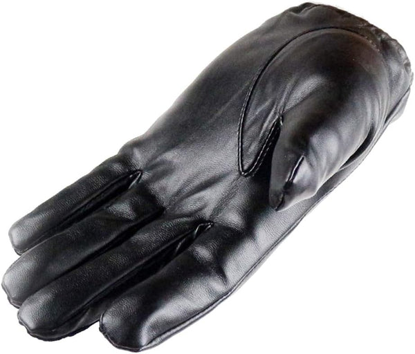 Long Keeper Men Leather Touchscreen Gloves Winter Driving Warm Wrist Gloves