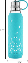 Contigo Purity Glass Water Bottle, 20Oz, Scuba