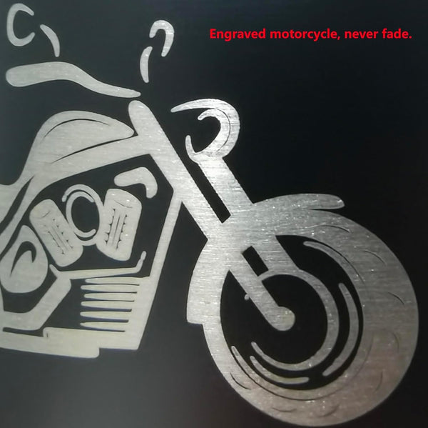 Medium Urn for Ashes Adult Male with Motorcycle, 5.7 Inch Black Decorative Medium Size Urns for Human Ashes Adult Male/Dad/Men/Son