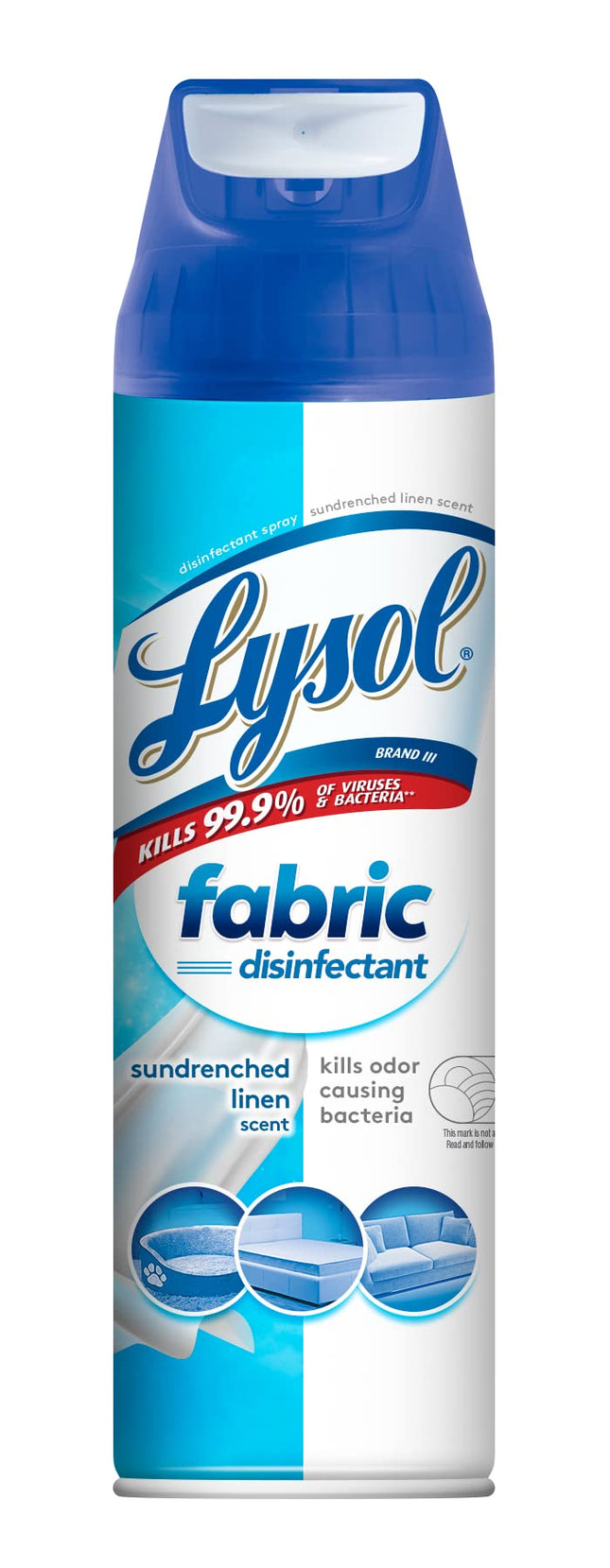 Lysol Fabric Disinfectant Spray, Sanitizing and Antibacterial Spray, For Disinfecting and Deodorizing Soft Furnishings, 