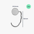 Kwmobile Purse Hanger for Table (Set of 2) - Purse Hook for Table - Folding Handbag Hanger - Portable Bag Holder