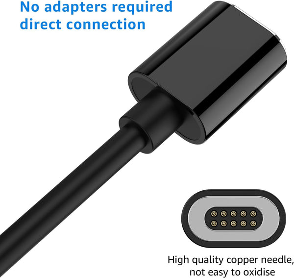 Charging Adapter for LG V60 Dual Screen Cover Case, Magnetic Charging Adapter with Cable, Charging Adapter Gender for for LG V60 Thinq(Black)