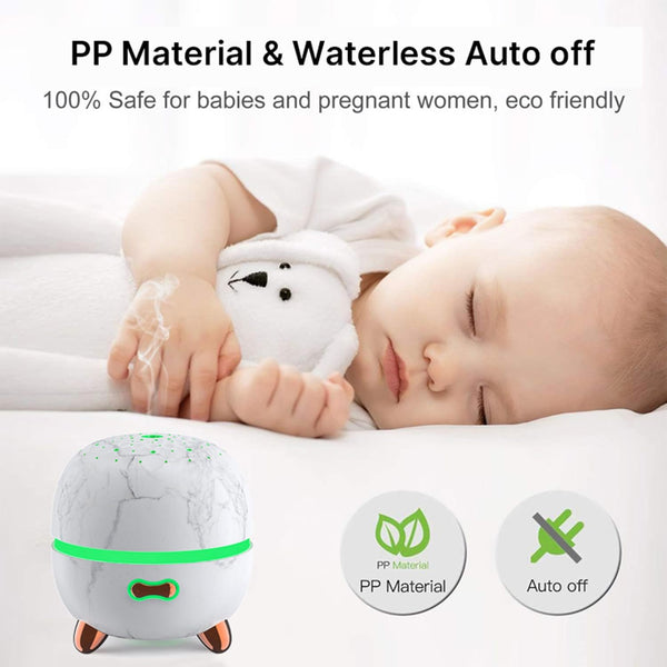 Essential Oil Diffuser, 120Ml Small Aromatherapy Diffuser, Ultrasonic Diffusers for Essential Oil, Cool Mist Humidifier with 7 Color LED and Auto