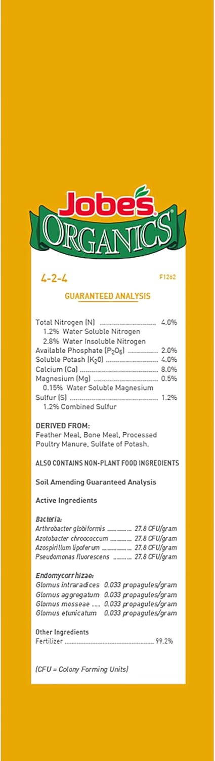 JobeâS Organics Granular Fertilizer, Organic Fertilizer for Palm Trees and Plants, 4 Lbs Bag