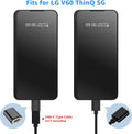 Charging Adapter for LG V60 Dual Screen Cover Case, Magnetic Charging Adapter with Cable, Charging Adapter Gender for for LG V60 Thinq(Black)