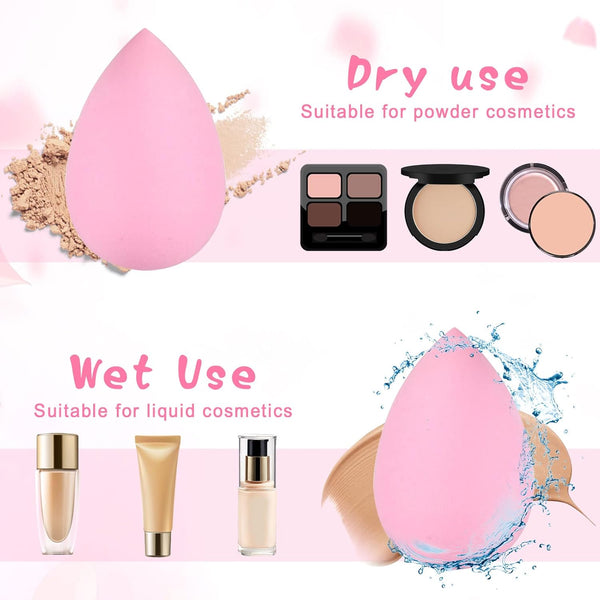 40Pcs Mini Beauty Blender Multi Colored Makeup Sponge Professional Beauty Blender Sponge Super Soft Facial Makeup Tools for Foundation, Powder, Liquid
