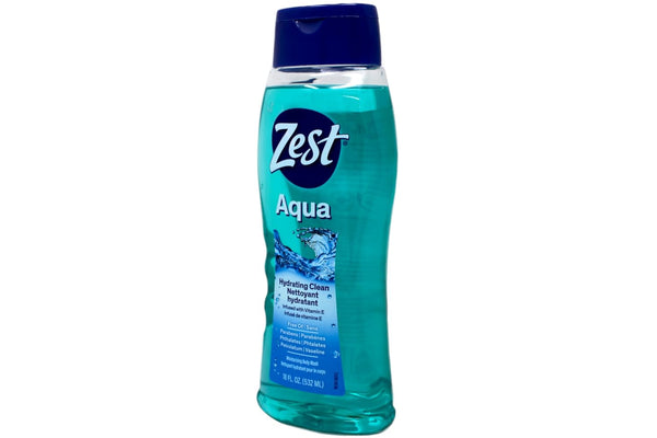 Zest Body Wash, Aqua, 18 Ounce, 2 Pack
