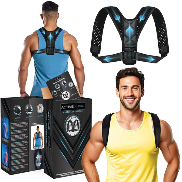 Posture Corrector for Men and Women - Shoulder Straightener Back Brace - Adjustable Straps - Scoliosis, Kyphosis, Scapula and Neck Hump Relief -
