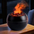 Essential Oil Diffuser, Volcano Fire Flame Aromatherapy Diffuser, 360Ml Ultrasonic Cool Mist Humidifier, Scent Aroma Diffuser with 7 Colors Light,