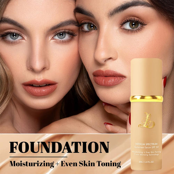 Foundation 4 in 1 - Color Changing, Medium Coverage, SPF 50, Hypoallergenic, Long-Lasting & Waterproof, Neutral Finish - 1.06 Fl Oz