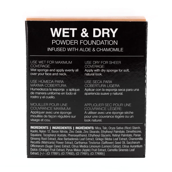 Palladio Dual Wet and Dry Foundation with Sponge and Mirror, Squalane Infused, Apply Wet for Maximum Coverage or Dry for Light Finishing and