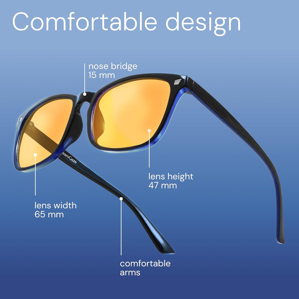 Dreamgaze 99.9% Blue Light Blocking Glasses for Better Sleep - anti Blue Light Glasses Men - Premium Computer Gaming Glasses