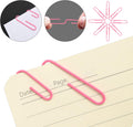 Pink Binder Clips Paper Clips,380 PCS Assorted Sizes Paperclips Paper Clamps Rubber Bands for Files, Papers, Home Supplies (Pink)